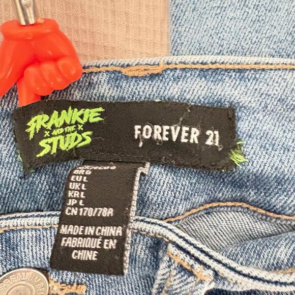 Rare Forever 21 Frankie & the Studs Star Flare Jeans L Coastal Cowgirl Cowboys - Picture 5 of 9